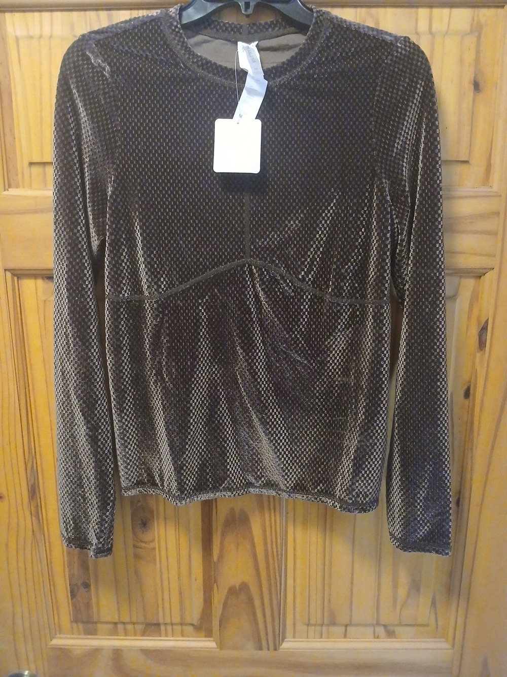 Women's Velour Seamed Athletic Top/Loungewear